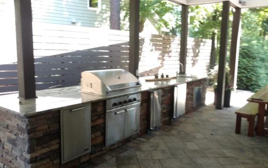 Covered Outdoor Kitchen