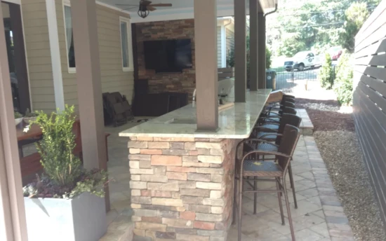 Covered Outdoor Kitchen