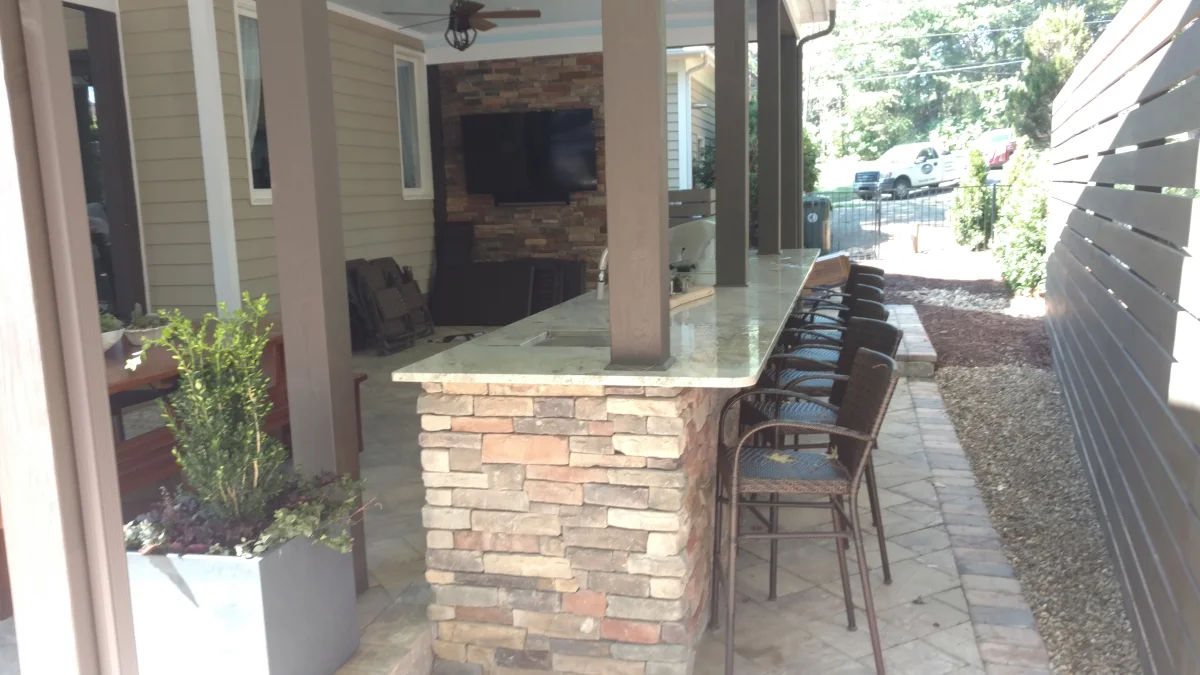 Covered Outdoor Kitchen